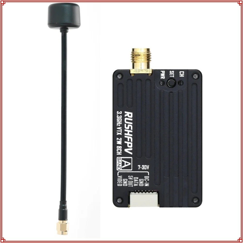 Fpv Antenna Receiver - Novo Transmissor RUSHFPV 3.3G 2W VTX
