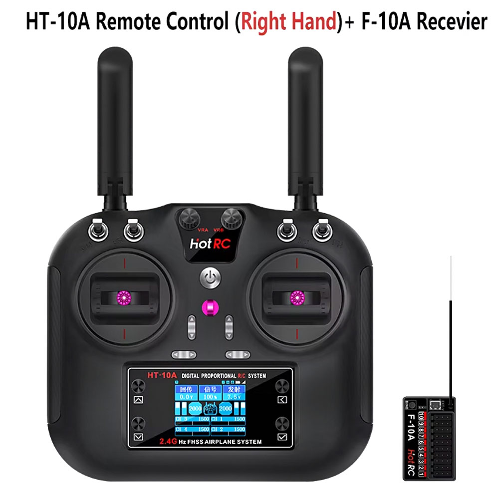 Drone Rc Car - Transmissor Hotrc HT-10A 2.4G 10CH com