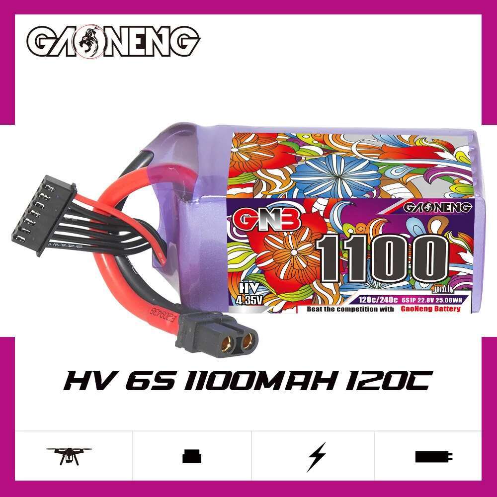 2 pces gwn 6s lipo bateria 22. - Drone Lipo Battery avaliação e preço
