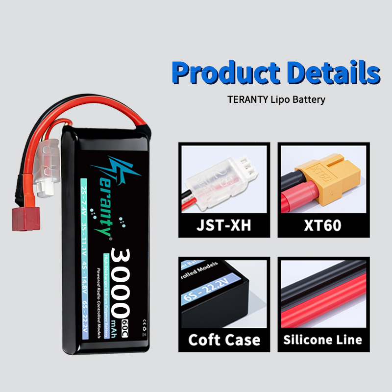 Bateria Lipo TERANTY 2S 3000mA - Drone Lipo Battery avaliação e preço
