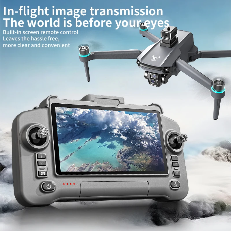 Drone gps 8k hd câmera aérea e - Drone Rc Folding avaliação e preço
