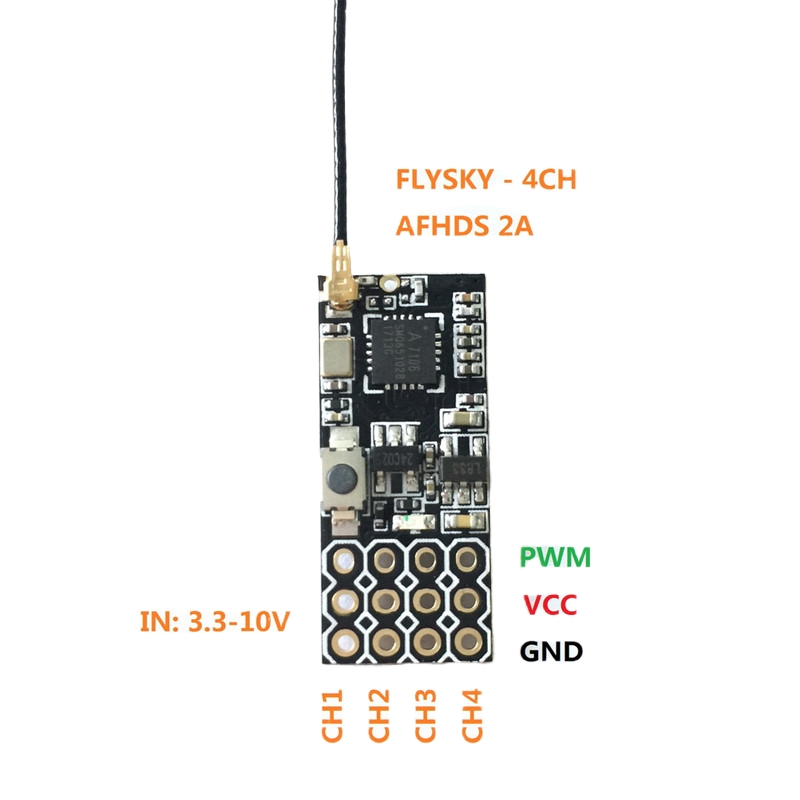 Receptor Mini Flysky FS2A 4CH  - Drone Lipo Battery avaliação e preço