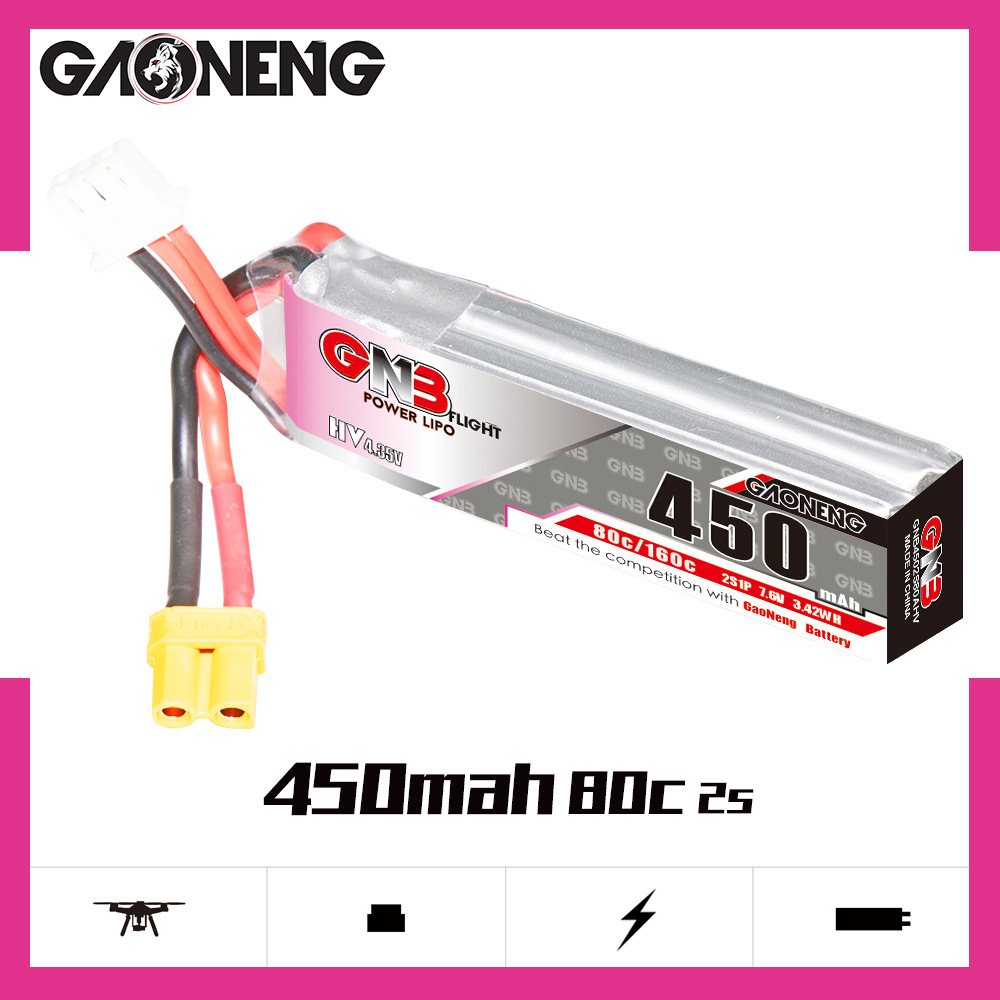 Bateria lipo gnb hv 2s 7.6v 45 - Drone Lipo Battery avaliação e preço