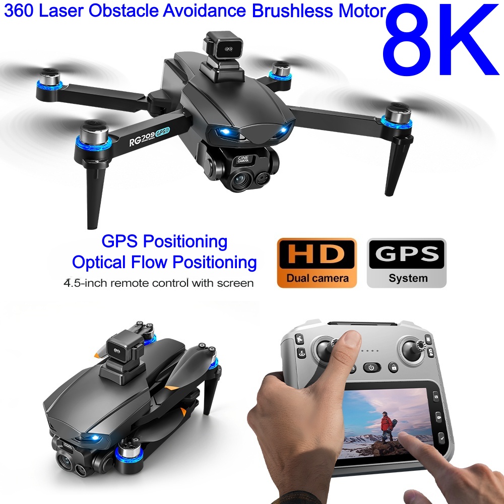 Novo drone 8k com câmera hd, l - Drone Rc Folding avaliação e preço