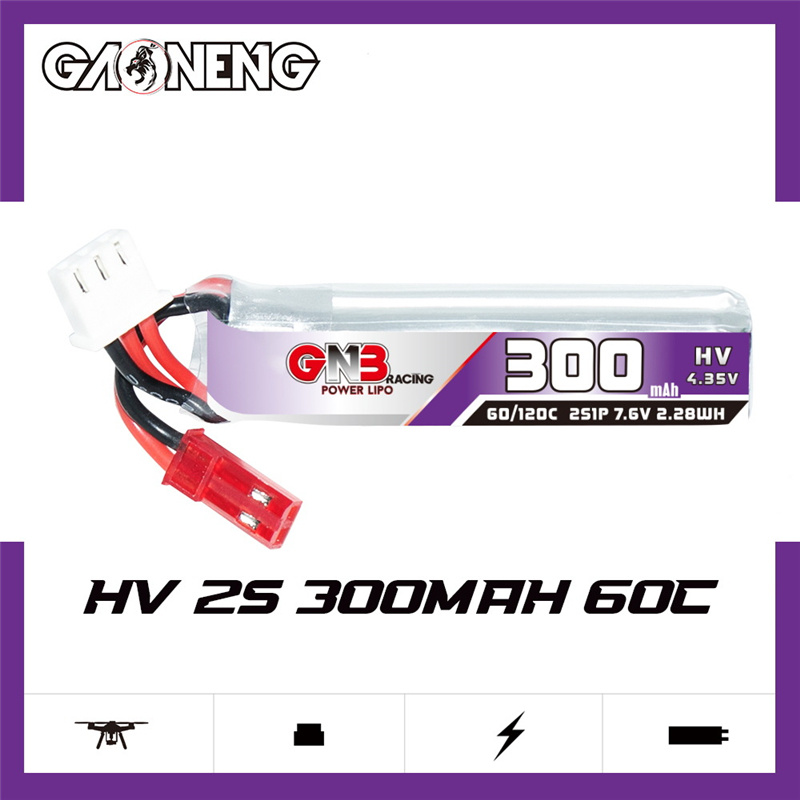 GAONENG GNB 2S 7.6V 300mAh 60C - Drone Lipo Battery avaliação e preço